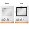Amanti Art Mirror Makeover Bathroom Mirror Frame Border Kit - Fully Assembled Peel and Stick Frame - Mirror NOT Included - Brushed Black or Nickel Trim